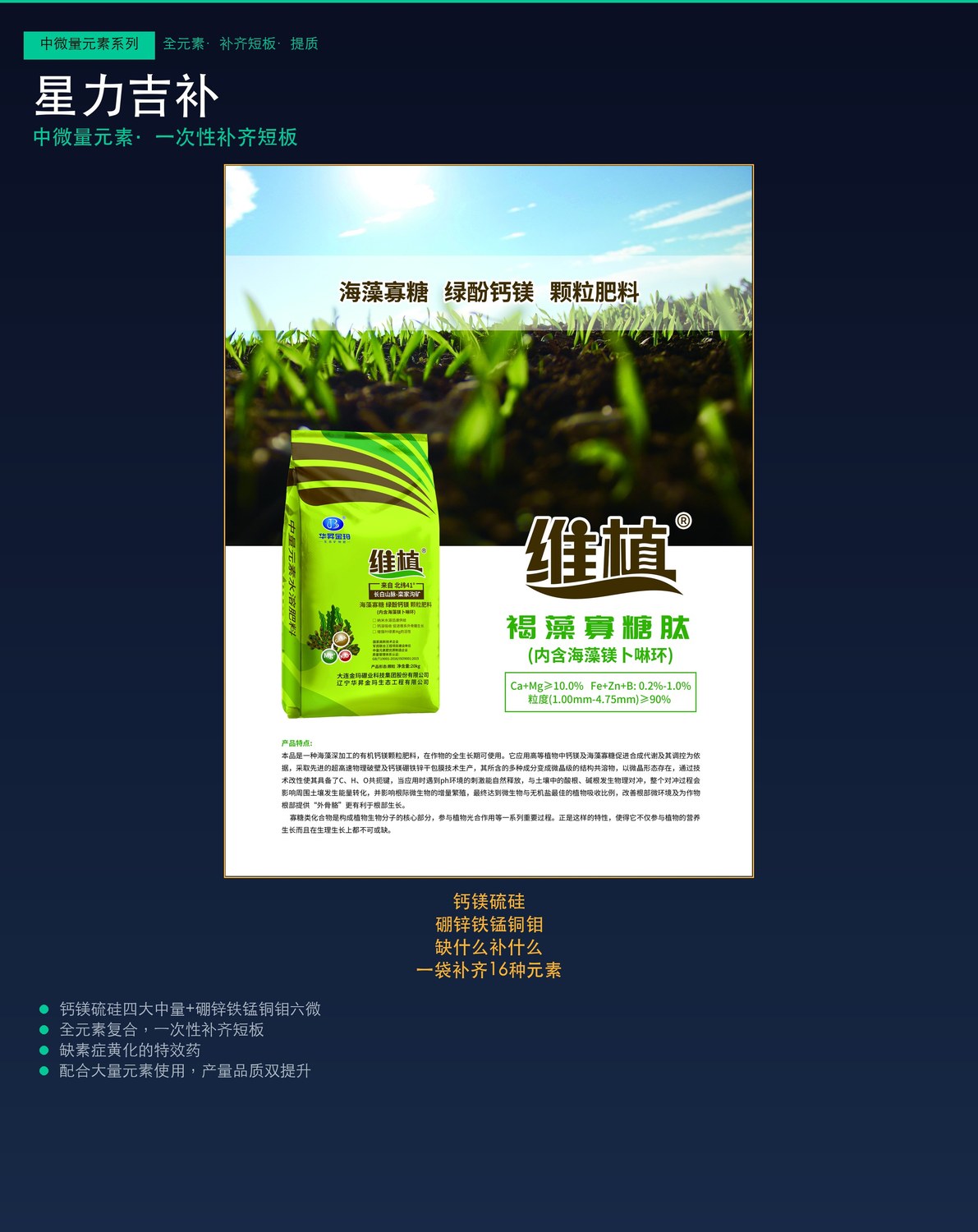 星力吉补袋装产品页