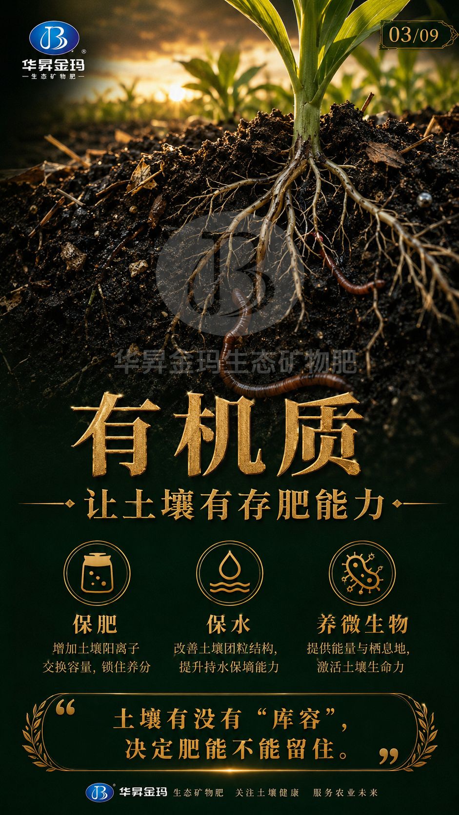 华昇金玛系列海报:有机质