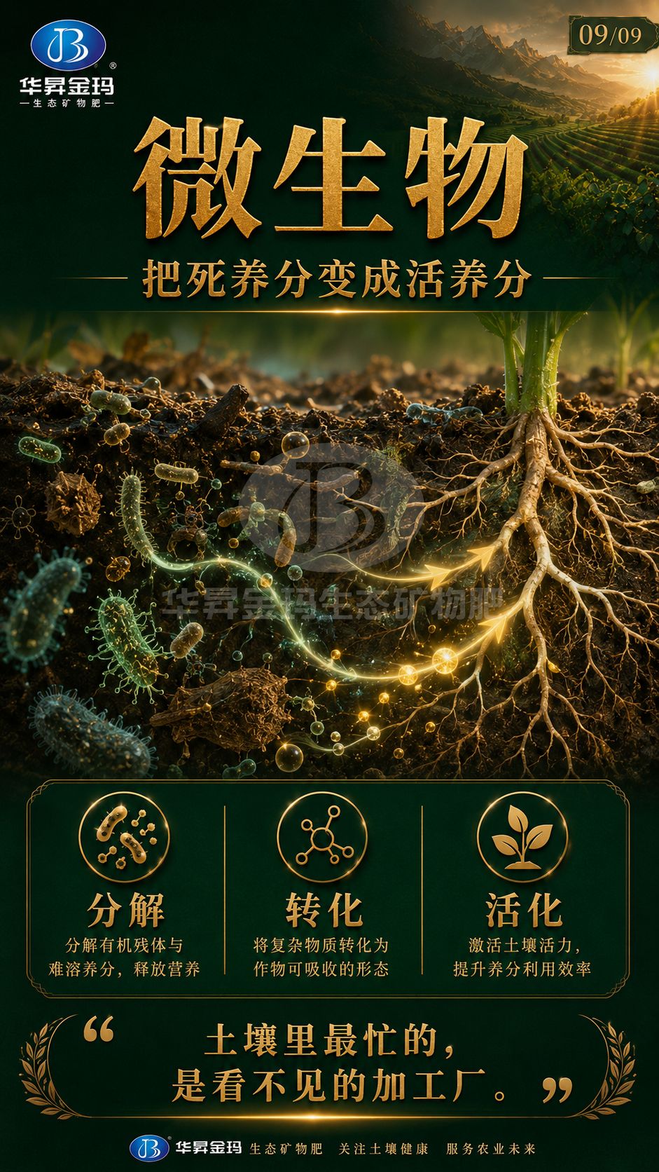 华昇金玛系列海报:微生物