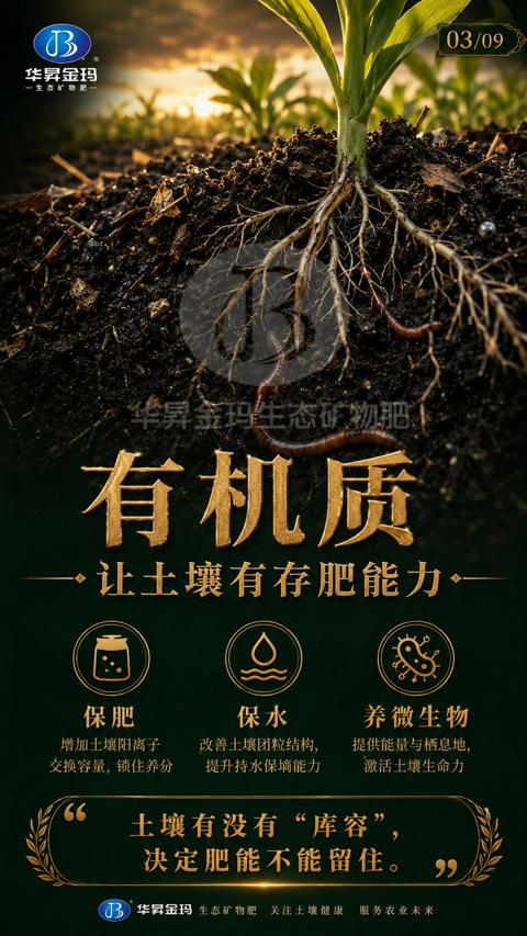 有机质（一把泥的秘密）｜华昇金玛植保系统课技术图