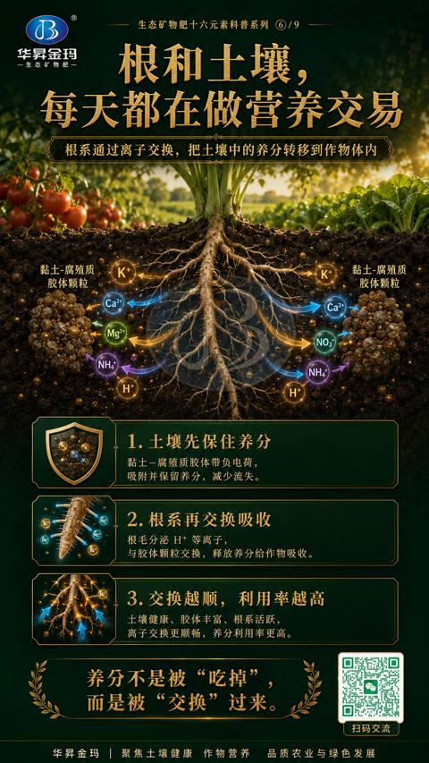 根和土壤，每天都在做营养交易（根，是地下工厂）｜华昇金玛植保系统课技术图