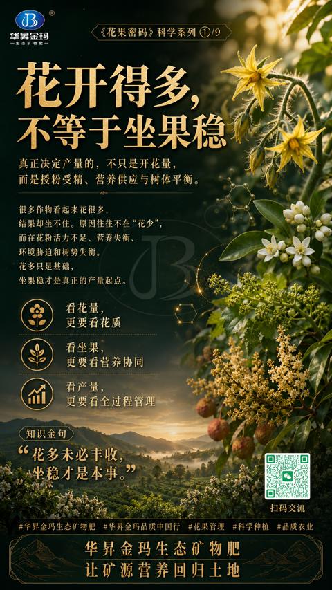 花开得多（结果却坐不住。原因往往不在“花少）｜华昇金玛植保系统课技术图