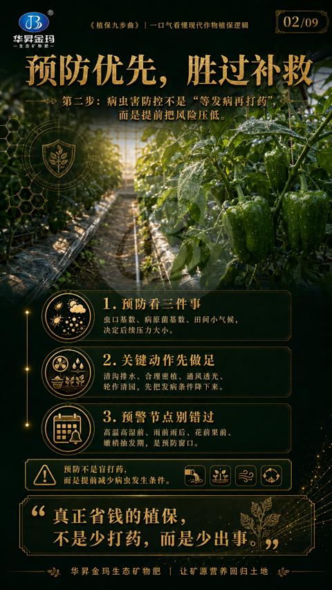 预防优先，胜过补救（植保九步曲》|一口气看懂现代作物植保逻辑）｜华昇金玛植保系统课技术图