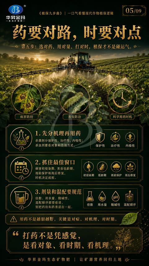 药要对路，时要对点（第五步）｜华昇金玛植保系统课技术图