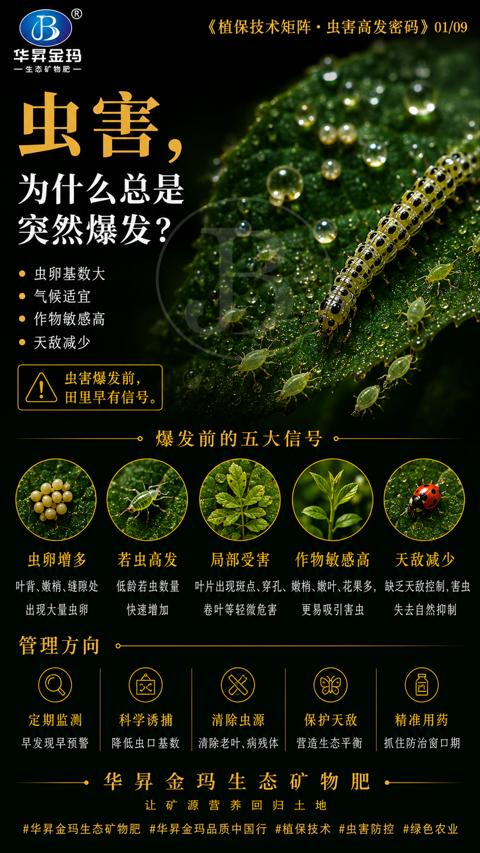 虫害（叶片出现斑点、穿孔、嫩梢、嫩叶、花果多）｜华昇金玛植保系统课技术图
