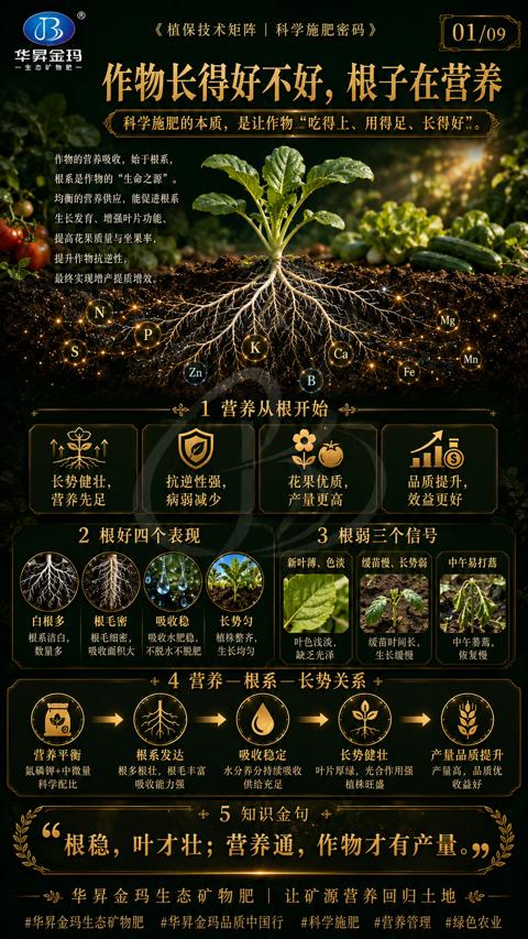 作物长得好不好，根子在营养（根稳，叶才壮；营养通，作物才有产量。99）｜华昇金玛植保系统课技术图