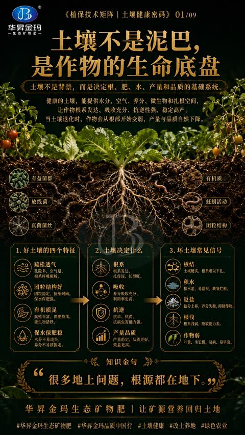 土壤不是泥巴（土壤不是背景，而是决定根、肥、水、产量和品质的基础系统）｜华昇金玛植保系统课技术图