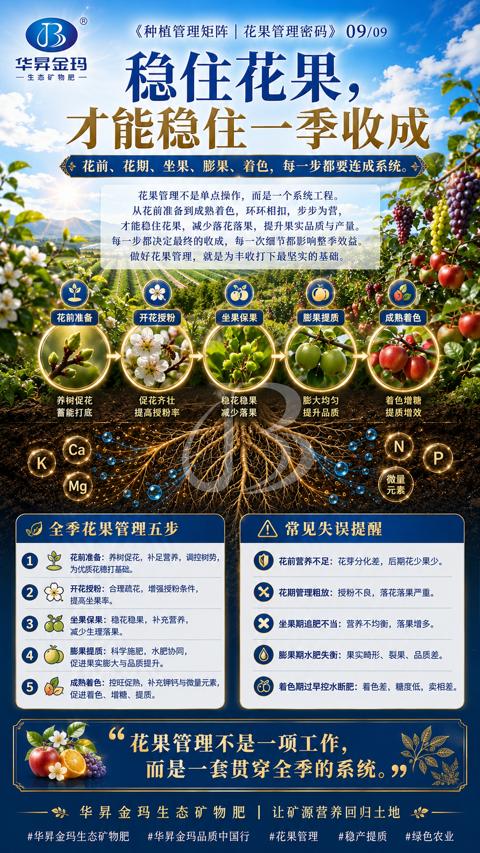 稳住花果（每一步都决定最终的收成，每一次细节都影响整季效益）｜华昇金玛植保系统课技术图