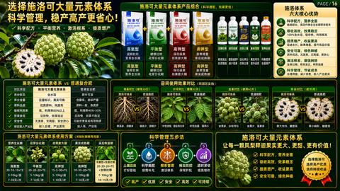 科学管理，稳产高产更省心（施洛可大量元素体系产品组合（科学搭配，效果更佳））｜华昇金玛植保系统课技术图