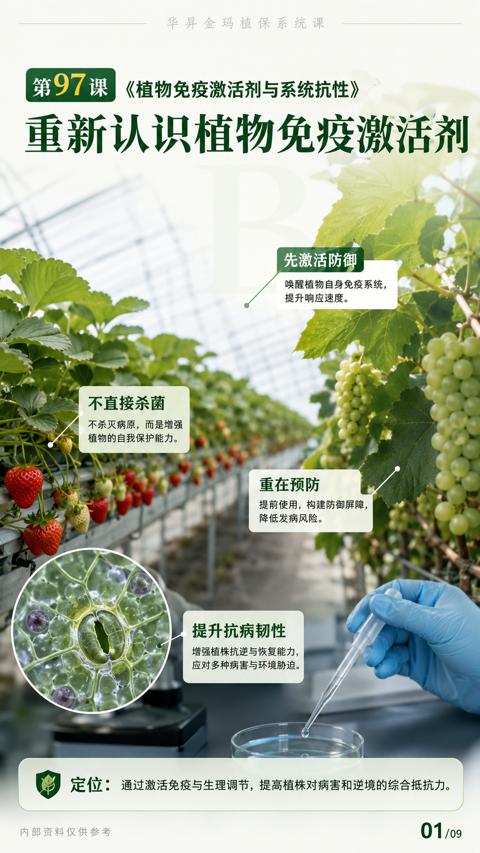 重新认识植物免疫激活剂（定位）｜华昇金玛植保系统课技术图