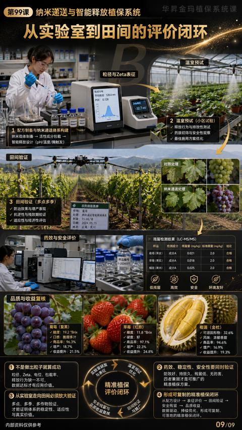 实验寓研发（防效好、持效久、残留低、无药害）｜华昇金玛植保系统课技术图