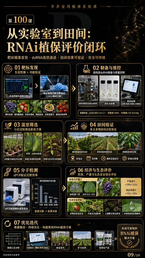 从实验室到田间（质量标准）｜华昇金玛植保系统课技术图
