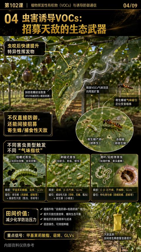 04 虫害诱导VOCs（释放）｜华昇金玛植保系统课技术图