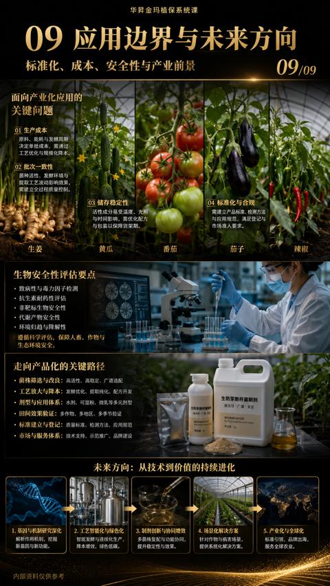 09 应用边界与未来方向（工艺放大与障本）｜华昇金玛植保系统课技术图