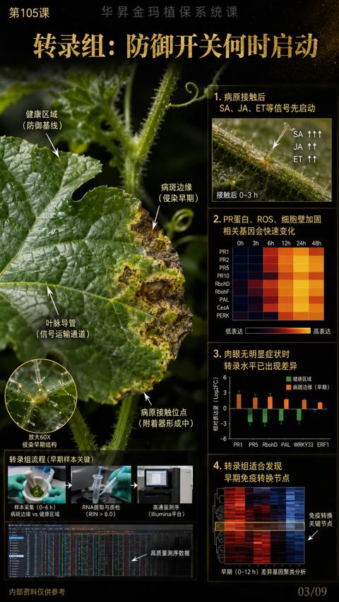 转录组：防御开关何时启动｜华昇金玛植保系统课技术图