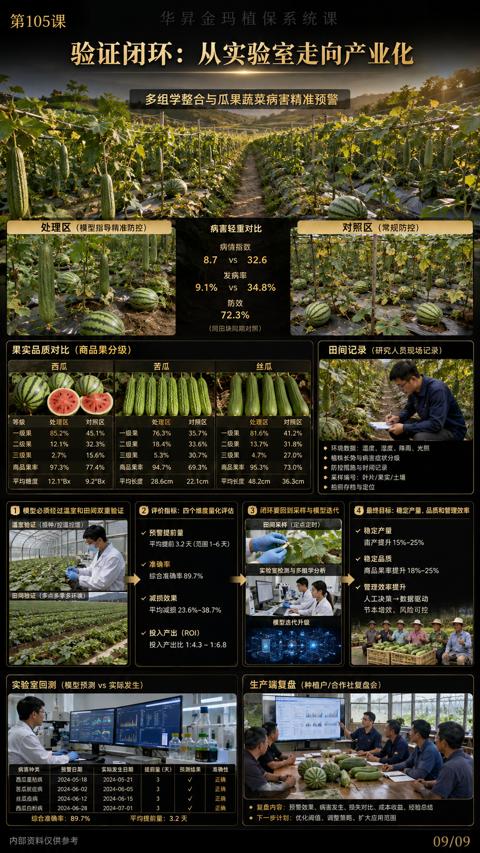 验证闭环：从实验室走向产业化（生产端复盘（种植户/合作社复盘会））｜华昇金玛植保系统课技术图