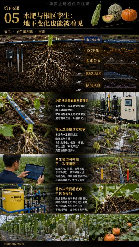 水肥与根区李生（通过根系分布与养分移动模拟）｜华昇金玛植保系统课技术图