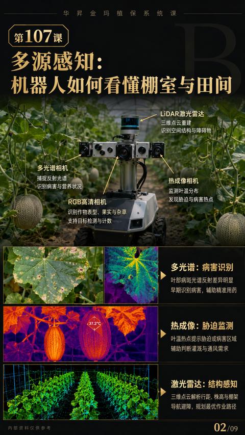 多源感知（三维点云解析行距、株高与棚架）｜华昇金玛植保系统课技术图