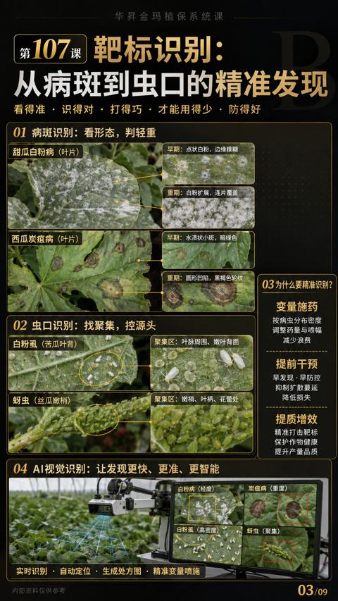 靶标识别（01 病斑识别）｜华昇金玛植保系统课技术图