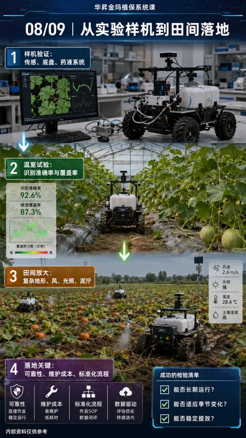 08/09|从实验样机到田间落地（可靠性、维护成本、标准化流程）｜华昇金玛植保系统课技术图