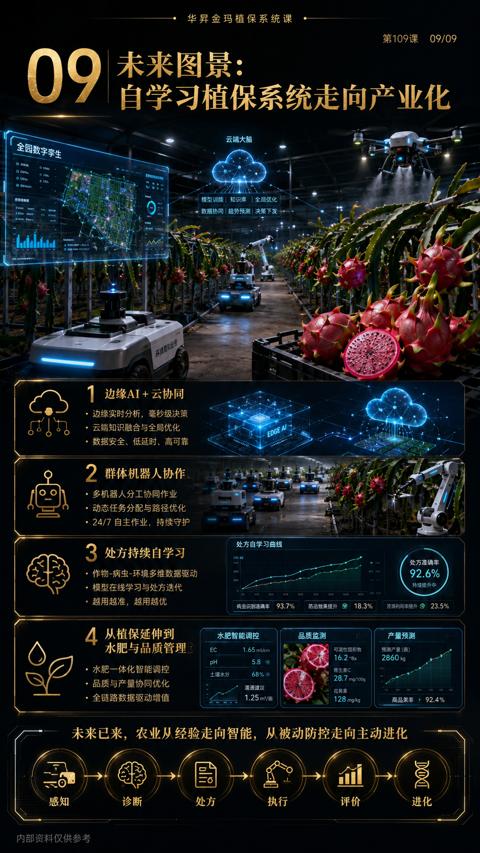 未来图景（未来已来，农业从经验走向智能，从被动防控走向主动进化）｜华昇金玛植保系统课技术图