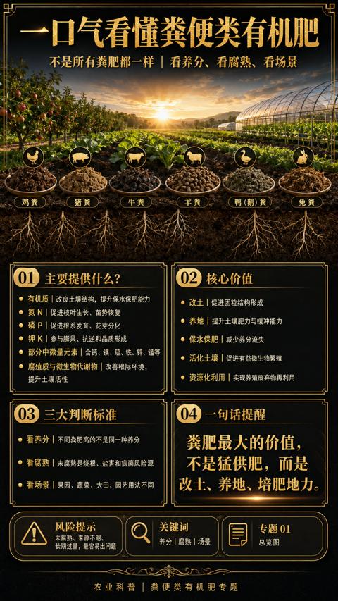 一口气看懂粪便类有机肥｜华昇金玛植保系统课技术图
