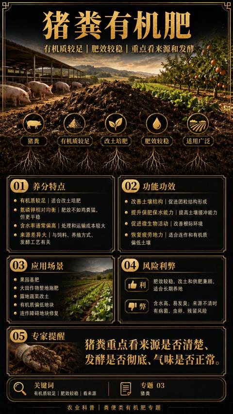 猪粪有机肥（发酵是否彻底、气味是否正常）｜华昇金玛植保系统课技术图