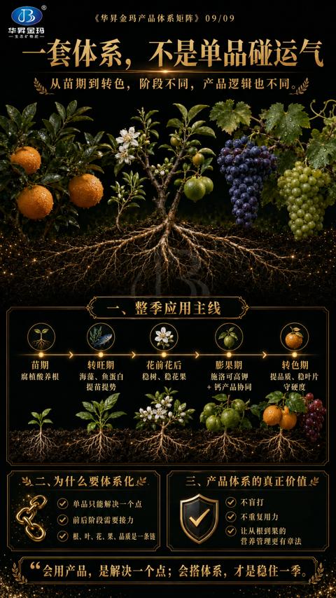 一套体系，不是单品碰运气（66会用产品，是解决一个点；会搭体系，才是稳住一季）｜华昇金玛植保系统课技术图