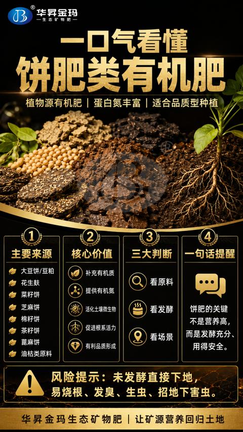饼肥类有机肥（易烧根、发臭、生虫、招地下害虫）｜华昇金玛植保系统课技术图