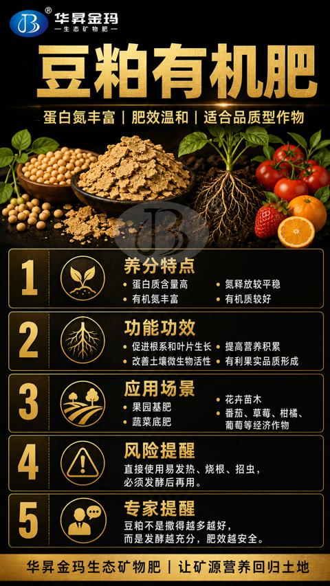豆粕有机肥（直接使用易发热、烧根、招虫）｜华昇金玛植保系统课技术图