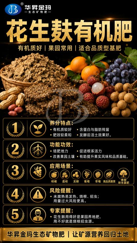 花生麸有机肥（用不好就是烧根招虫源）｜华昇金玛植保系统课技术图