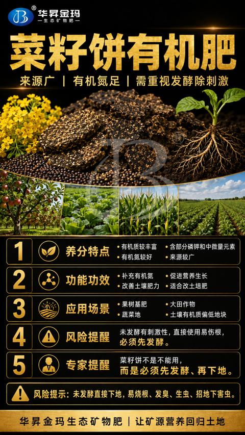 菜籽饼有机肥（风险提示）｜华昇金玛植保系统课技术图