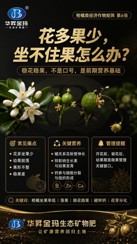坐不住果怎么办（稳花稳果，不是口号，是前期营养基础）｜华昇金玛植保系统课技术图