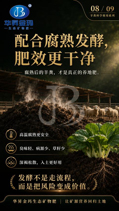 配合腐熟发酵（腐熟后的羊粪，才是真正的养地肥）｜华昇金玛植保系统课技术图