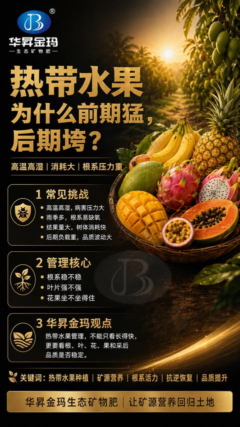 热带水果（热带水果管理，不能只看长得快）｜华昇金玛植保系统课技术图
