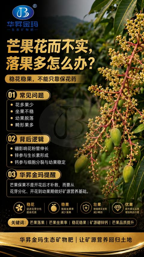 落果多怎么办（花芽分化、开花到幼果期做好矿源营养基础）｜华昇金玛植保系统课技术图