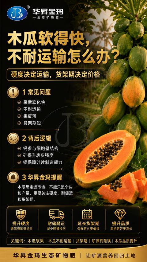 不耐运输怎么办（硬度决定运输，货架期决定价格）｜华昇金玛植保系统课技术图