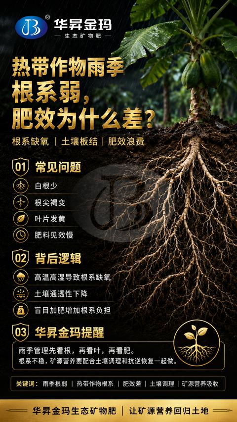 肥效为什么差（根系不稳，矿源营养要配合土壤调理和抗逆恢复一起做）｜华昇金玛植保系统课技术图