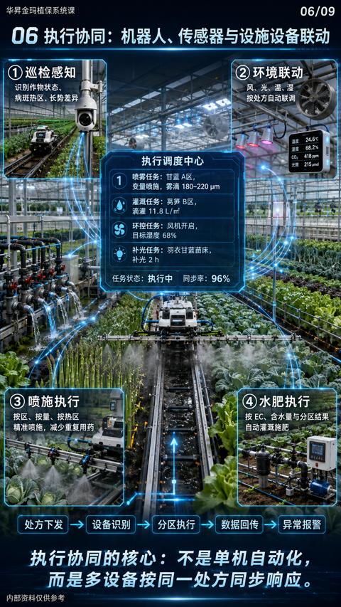 执行协同的核心：不是单机自动化｜华昇金玛植保系统课技术图