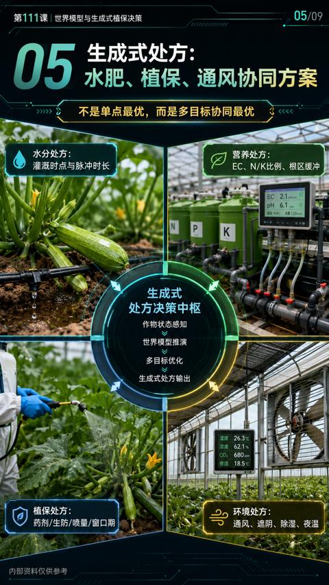 生成式处方（不是单点最优，而是多目标协同最优）｜华昇金玛植保系统课技术图