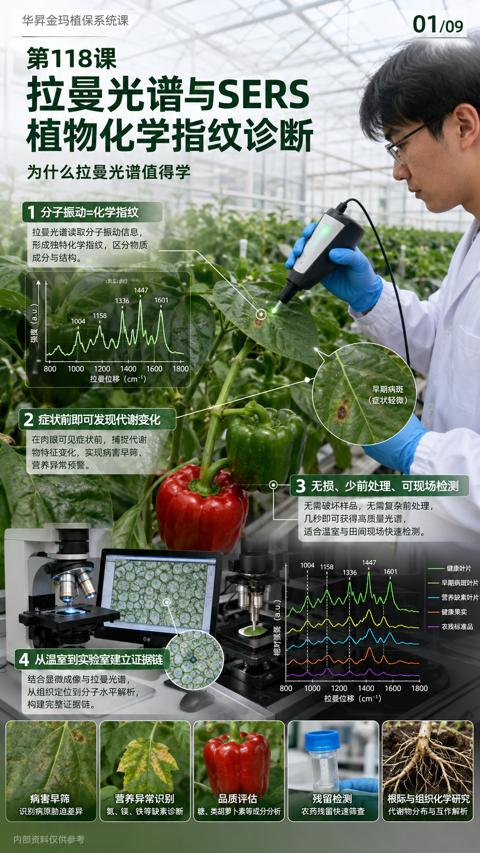 植物化学指纹诊断（无需破坏样品，无需复杂前处理）｜华昇金玛植保系统课技术图