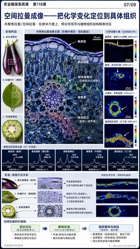 空间拉曼成像—一把化学变化定位到具体组织（共聚焦拉曼/空间拉曼）｜华昇金玛植保系统课技术图