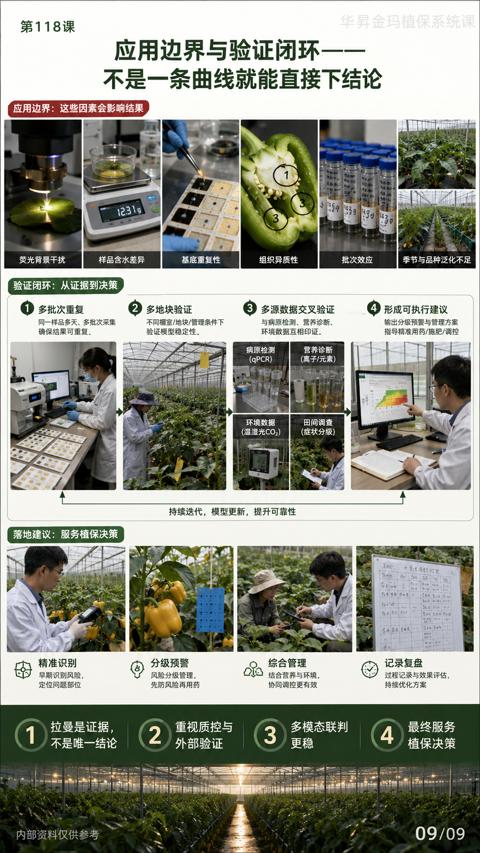 应用边界与验证闭环（持续迭代，模型更新，提升可靠性）｜华昇金玛植保系统课技术图