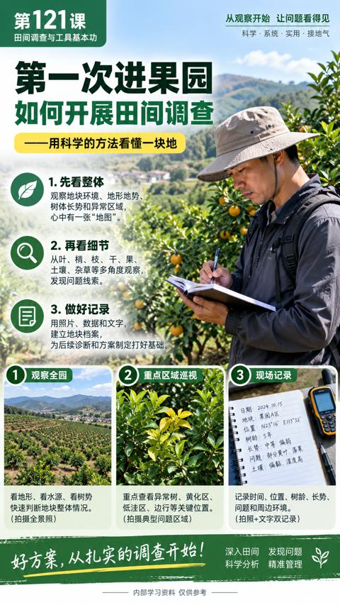 好方案，从扎实的调查开始（为后续诊断和方案制定打好基础）｜华昇金玛植保系统课技术图