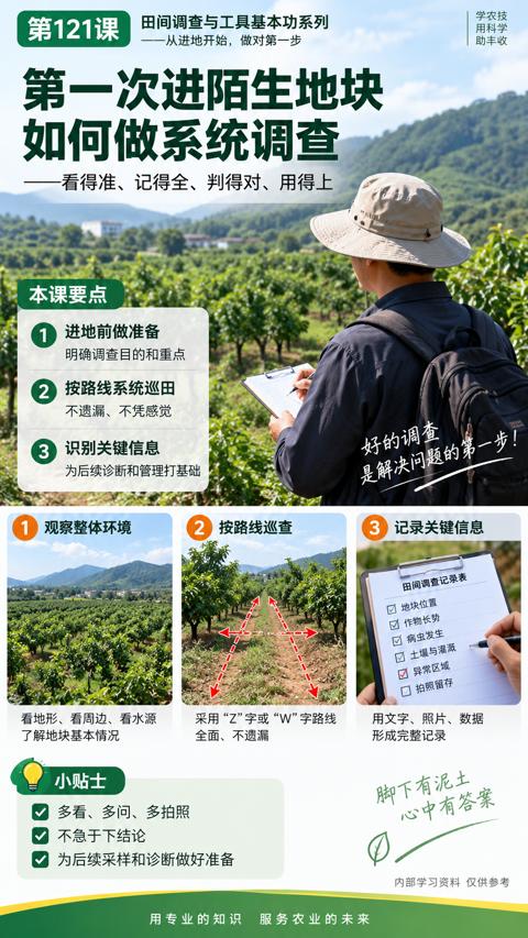 是解决问题的第一步（田间调查与工具基本功系列）｜华昇金玛植保系统课技术图