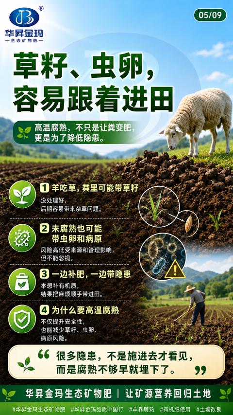 草籽、虫卵（高温腐熟，不只是让粪变肥）｜华昇金玛植保系统课技术图