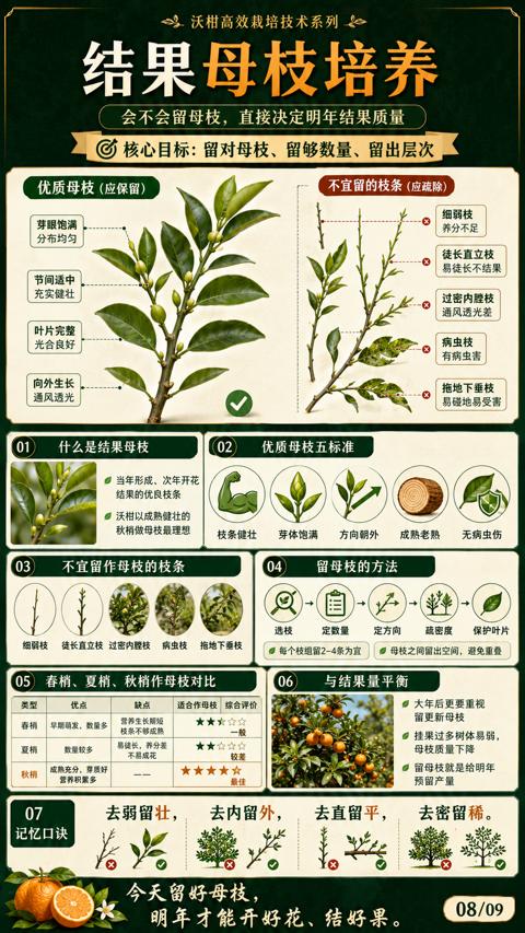 结果母枝培养（核心目标）｜华昇金玛植保系统课技术图