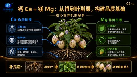 钙Ca+镁Mg：从根到叶到果，构建品质基础（促进新根与根尖细胞结构稳定）｜华昇金玛植保系统课技术图