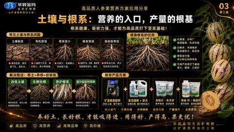 土壤与根系：营养的入口，产量的根基（养好土，长好根，才能吸得进、用得好、产得高、果更优）｜华昇金玛植保系统课技术图