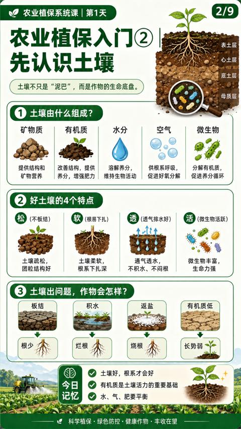 先认识土壤（土壤不只是“泥巴”，而是作物的生命底盘）｜华昇金玛植保系统课技术图